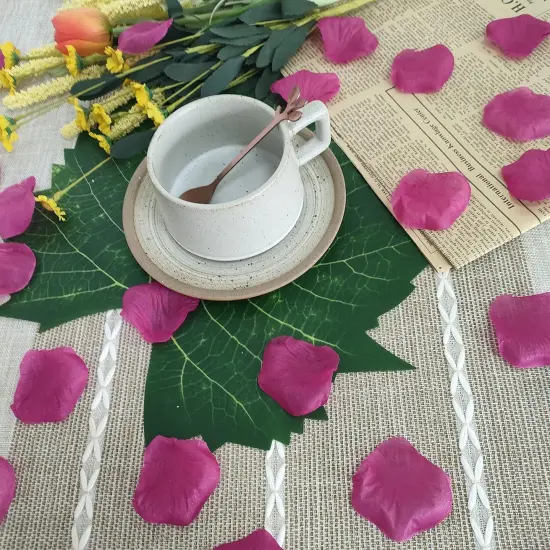 Faux Silk Rose Petals,5000 Pcs Purple Pink Rose Petals for Romantic Hight for Her Set,2.3''Fake Flower Pedals for Wedding Valentine's Day Decorations {4}