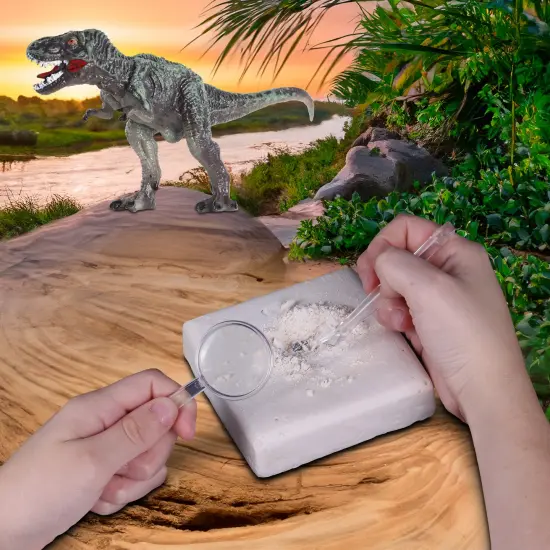 WowWorld: Dino Dig - Tyrannosaurus Rex - All-In-One Dinosaur Skeleton Excavation Kit, Tools & Construction Figurine, Educational Science Toy, Kids 6+ {5}