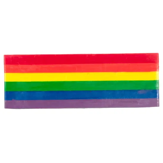 eeBoo: Jumbo Wax Crayon: Rainbow Striped &ndash; 6 Vibrant Colors in One Chunky Crayon, 4" x 1.5" x 0.625" Block, Art & Coloring Supplies, Kids Ages 3+ {6}