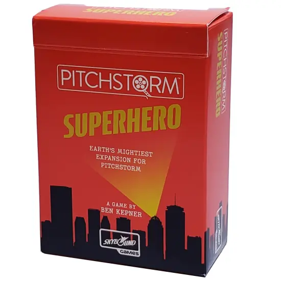 Pitchstorm: Superhero Deck - Earth's Mightiest Expansion, 100 Themed Cards, Movie Pitching Party Card Game {1}