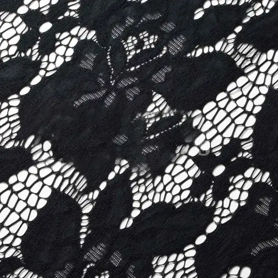 Blossom Lace Fabric 4-Way Stretch Nylon Spandex 58/60" Wide for Apparel & Accessories Yellow {2}