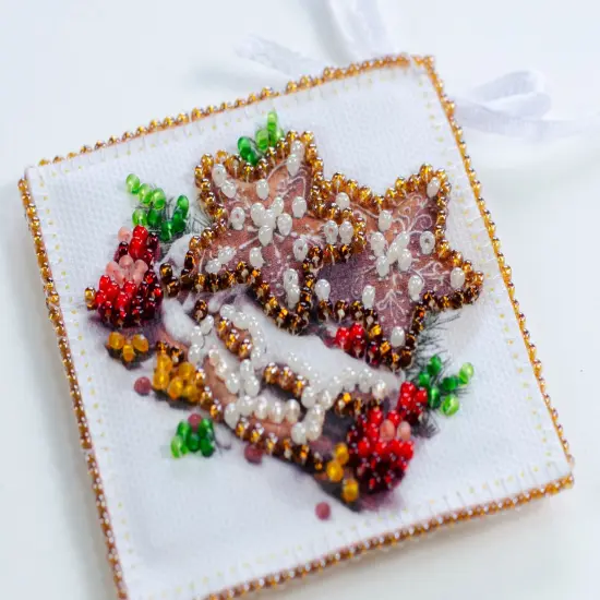Bead Embroidery Kit Decoration - Holiday baking {4}