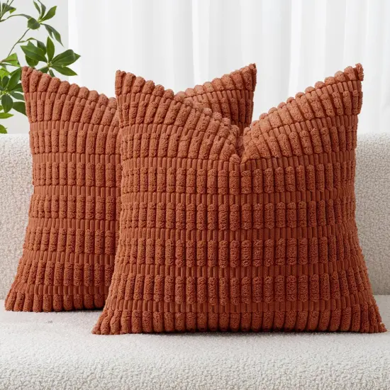 Fall Pack of 2 Throw Pillow Covers 18x18 Inch {1}