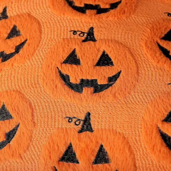 Set of 2 Halloween Pumpkin Decorative Pillow Covers 20x20 {2}