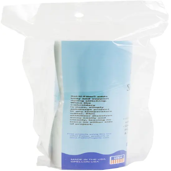 Pellon Sol-U-Film Wash Away Embroidery Stabilizer-Clear 8"X9yd {5}