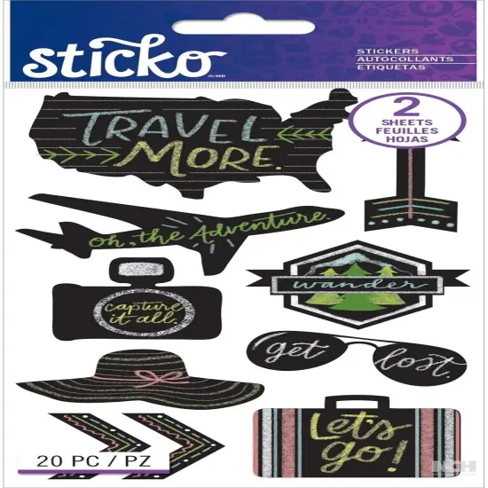 Sticko Chalk Travel Stickers - Double-Pack {1}