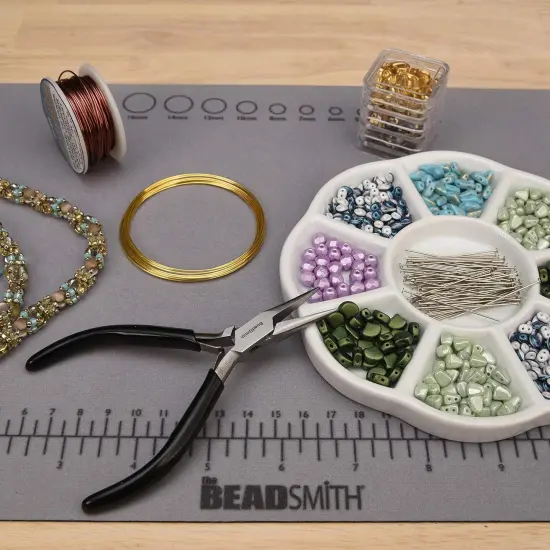 The Beadsmith Chain Nose Pliers &ndash; Extra Fine Tips &ndash; PVC Grip Handle with Double Leaf Springs &ndash; Jewelry Making Tool for Creating Bracelets, Earrings and Necklaces {6}