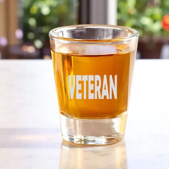 2oz Veteran Shot Glass {2}