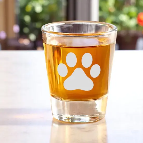 2oz Dog Paw Shot Glass {2}