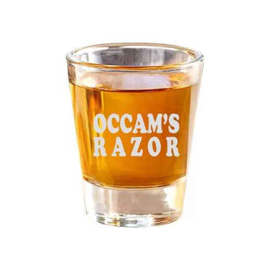 2oz Occams Razor Shot Glass {1}