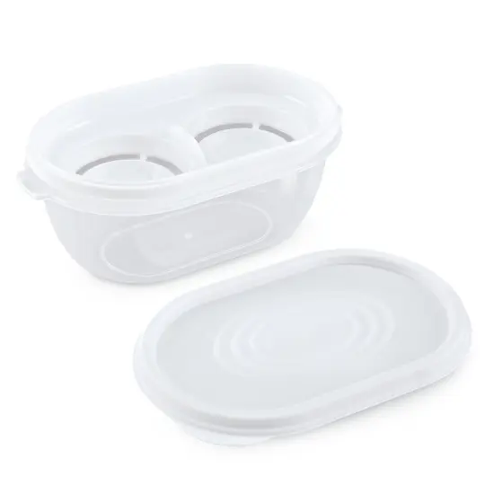 Collections Etc 3-Piece Easy-to-Use Double Egg Separator Set {4}