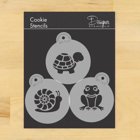 Pond Critters Set Cookie Stencil | C765 by Designer Stencils | Cookie Decorating Tools | {1}