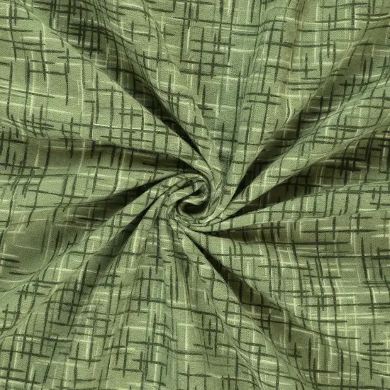Mook Fabrics Linen Look Flannel Fabric [108 in. Wide] - By The Yard Hedge Green {1}