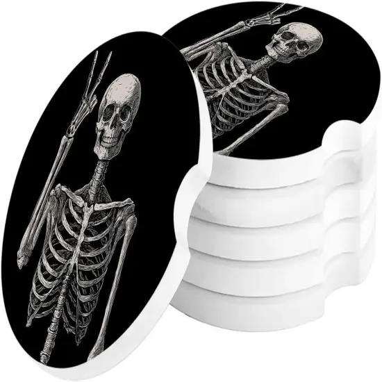 2 Pack Absorbent Ceramic Stone Drinks Coaster Set {2}