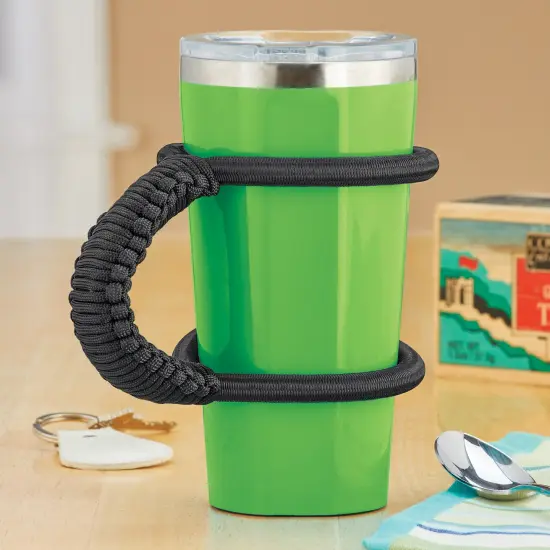 Collections Etc Anti-Slip Adjustable Mug and Tumbler Travel Handle {1}