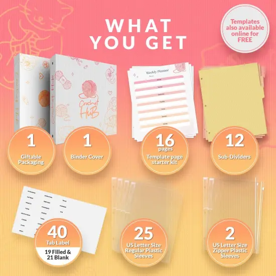 Crochet Planner 3-Ring Binder {2}