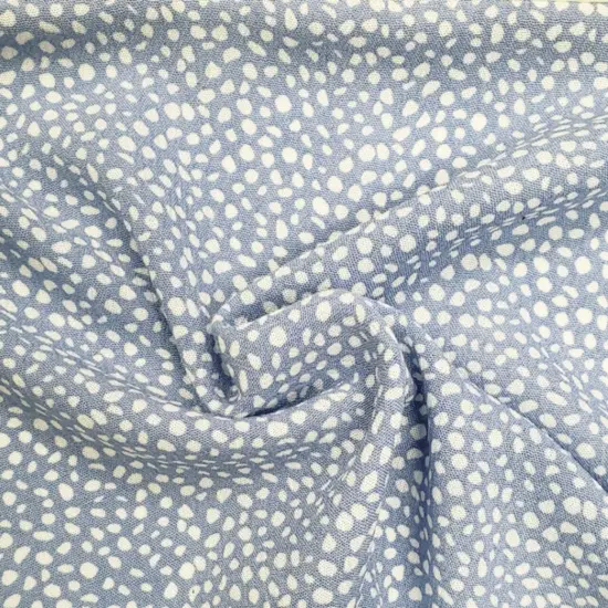 1 Yard Denim Blue Rayon Crinkle Fabric for Apparel and Crafts 50/52" Width {1}
