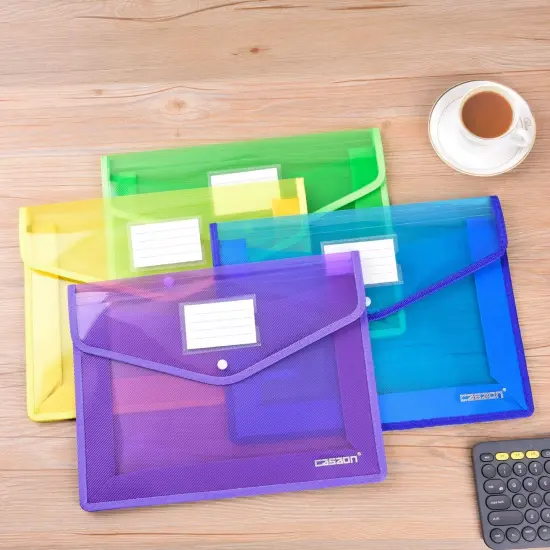 7 Pack B4 Plastic File Folders {4}