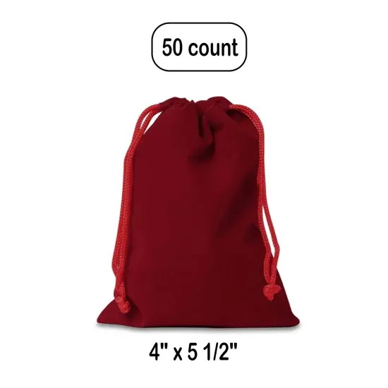 Velour Jewelry Pouch 4" x 5 1/2" Soft Storage {1}