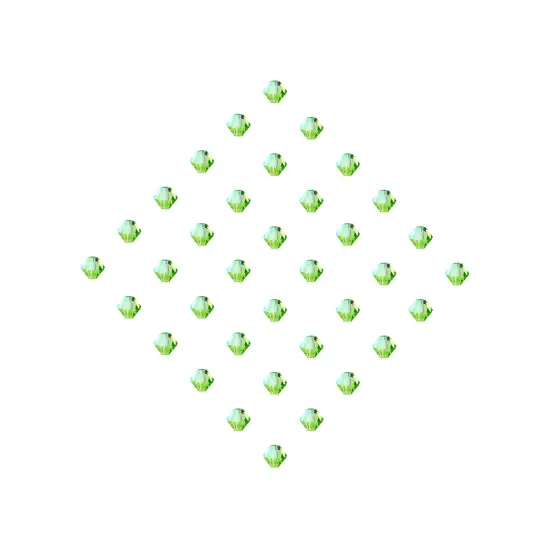 Preciosa 6mm Czech Crystals Bicone Rondelle Beads, 36pcs Peridot AB {5}