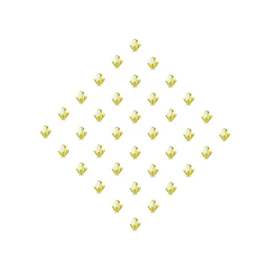 Preciosa 6mm Czech Crystals Bicone Rondelle Beads, 36pcs Jonquil AB {5}