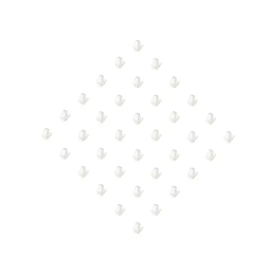 Preciosa 6mm Czech Crystals Bicone Rondelle Beads, 36pcs White Opal {5}