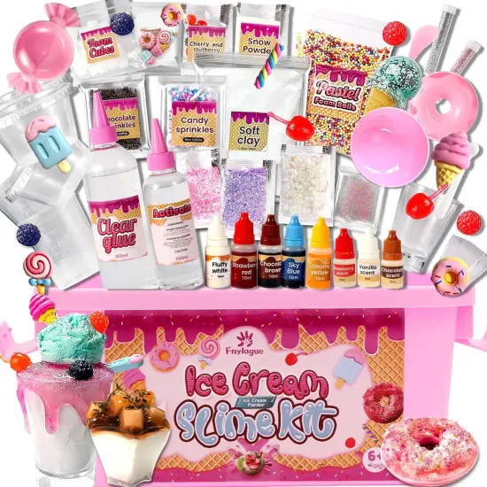 Ice Cream Slime Kit for Girls {1}