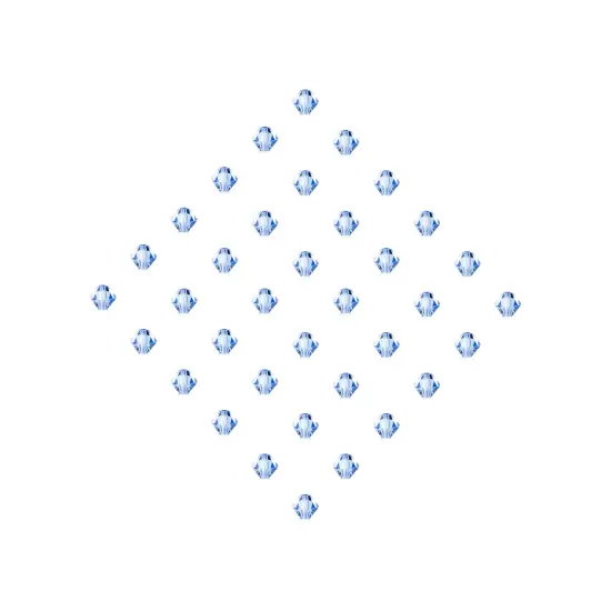 Preciosa 6mm Czech Crystals Bicone Rondelle Beads, 36pcs Light Sapphire {5}