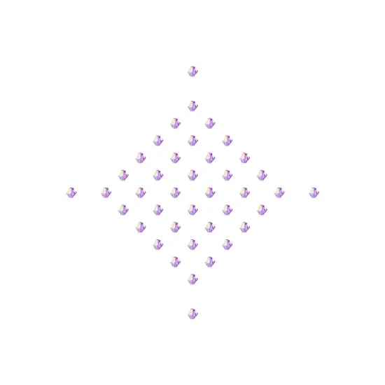 Preciosa 4mm Czech Crystals Bicone Rondelle Beads, 40pcs Violet AB {5}