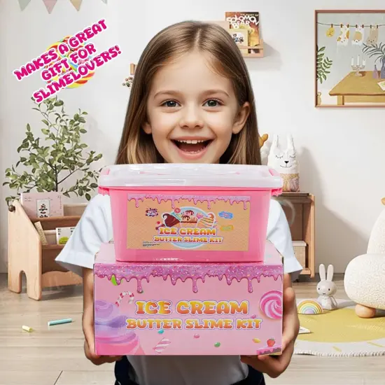 Mini Ice Cream Slime Kit with 30+ Pieces for Ages 8-12 {3}