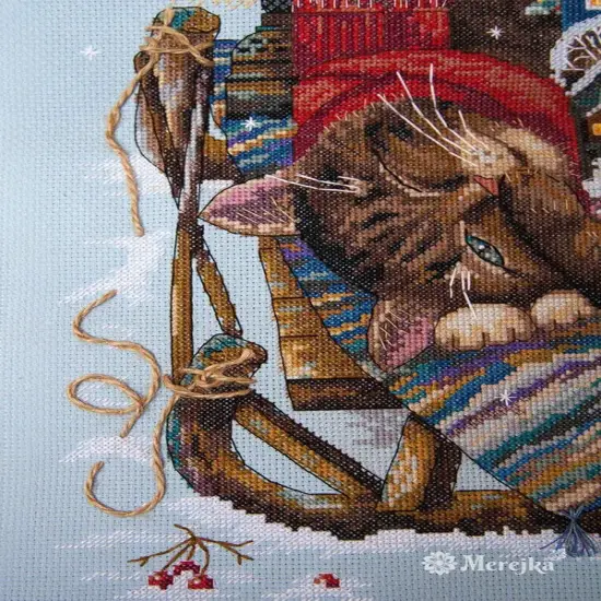 Cozy Winter K-107 Counted Cross-Stitch Kit {5}