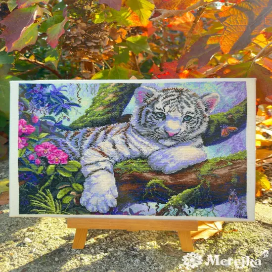 White Tiger K-260 Counted Cross-Stitch Kit {6}