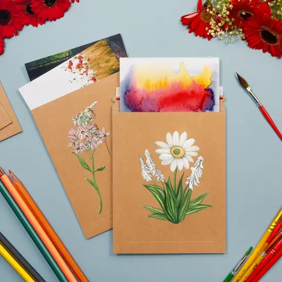 25-Pack Stay Flat Rigid Mailers 9x11.5 with Self Adhesive Seal, 450 gsm Sturdy Brown Cardboard Envelopes for Shipping Photos, Magazines, Comic Books, Art Prints, Documents, Collectibles {2}