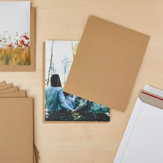 25 Pack Corrugated Cardboard Sheets 8 x 10.2 Inches, 2mm Thick Cardboard for Crafts, Packing, Shipping, Moving, Mailing, DIY Art & Classroom Projects {2}