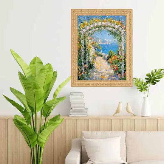 French Gold Leaf Ornate Picture Frame 10x12 frame {6}