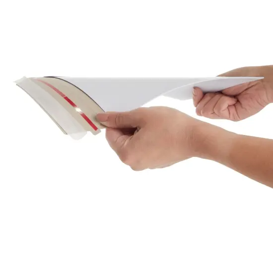 100 Pack 6x8 Rigid Mailers - 550 GSM Thick Self Adhesive Stay Flat Cardboard Envelopes for Shipping Photos, Documents, Collectible Trading Cards (White) {6}