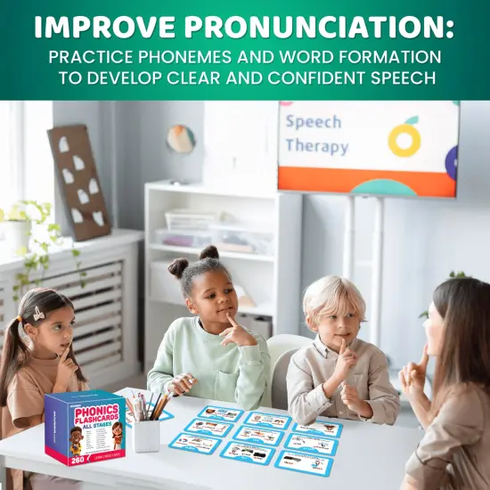 Phonics Flash Cards for Kids | 260 Cards for Reading Fluency {6}