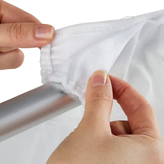 2 Pack Zippered Garment Bags for Hanging Clothes, White Dry Cleaning Bags for Closet Storage (20 x 24 x 54 In) {6}