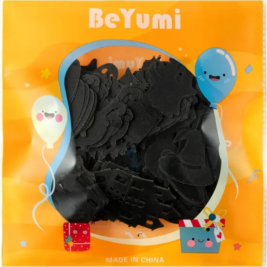 Halloween Black Table Confetti {5}