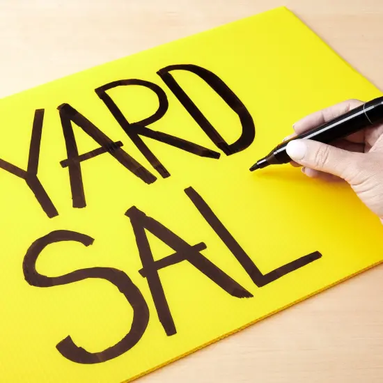 6 Pack Blank Corrugated Plastic Yard Signs with Stakes 17x12 for Outdoor, Garage Sale Supplies, Estate Sale, Open House, Birthday, Moving, Lawn, 4mm Thick, Neon Yellow {4}