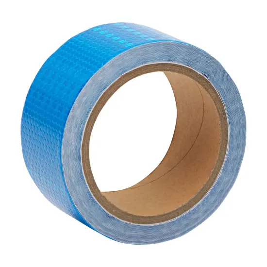Reflective Tape - Blue Outdoor Reflector Safety Roll for Trailers, Warning, Signs, Stairs, Bikes (2 In x 30 FT) {6}