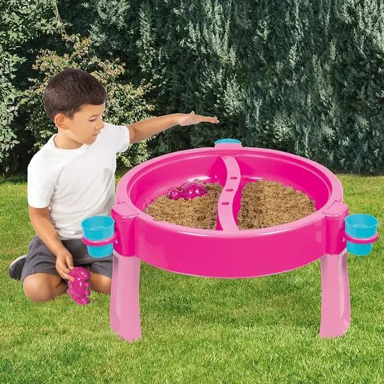 Dolu: 3-In-1 Water & Sand Activity Table - Unicorn, Pink, Blue - Convert To Creativity Table w/ Lid, Indoor/Outdoor Sensory Toy, Toddler Kids Ages 2+ {6}