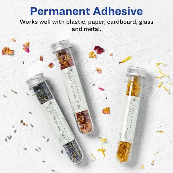 Avery Pearlized Ivory Rectangle Labels with Sure Feed Technology, Print-to-the-Edge, .5" x 1.75" {3}