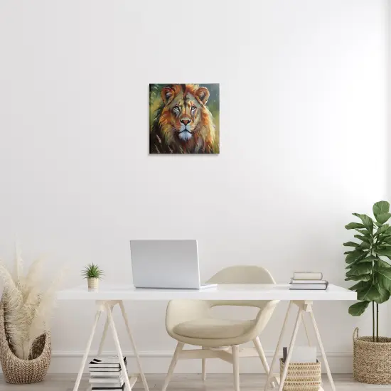 Stupell Industries Painterly Lion Portrait Canvas Wall Art Design by Noah Bay {2}