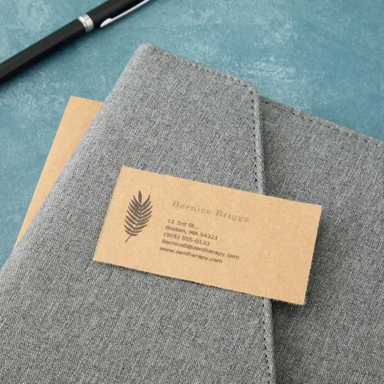 1000 Piece Blank Printable Business Cards 3.5 x 2, Kraft Paper Perforated Cardstock for Inkjet and Laser Printers, 10 Cards Per Sheet (Brown) {4}