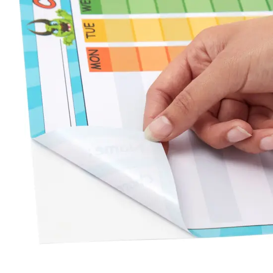 Juvale 6 Pack Dry Erase Chore Chart for Kids Ages 3-14, Reusable Behavior Reward Board with Stick-On Backing for Classroom, Monster Designs (14.5 x 11 In) {5}