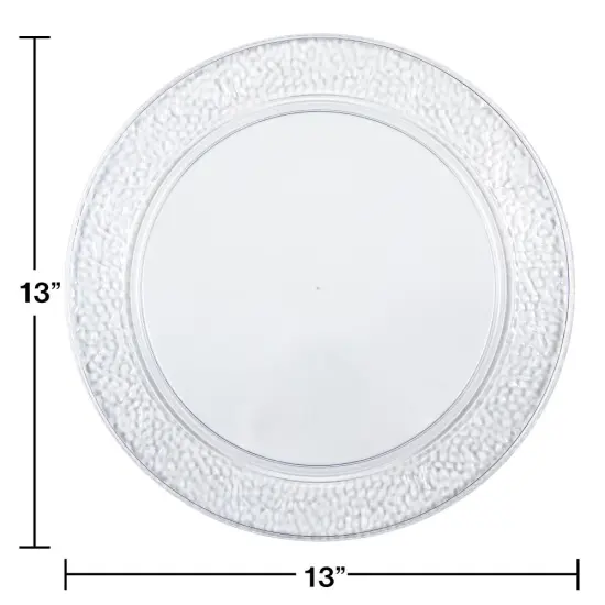 24 pc Bulk Clear Pebble Plastic Trays {3}