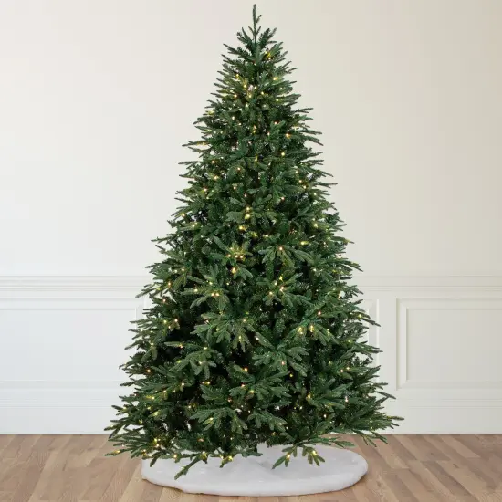 Northlight Real Touch&trade; Pre-Lit Ashburn Pine Artificial Christmas Tree - 12' Warm White LED Green {1}