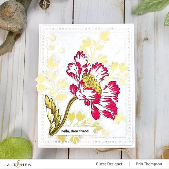 Build-A-Flower: Candystripe Cosmos Layering Stamp & Die Set {6}