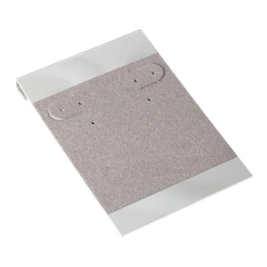 JewelrySupply Hanging Earring Card - Grey Flock 2x3 (Package of 50) {1}